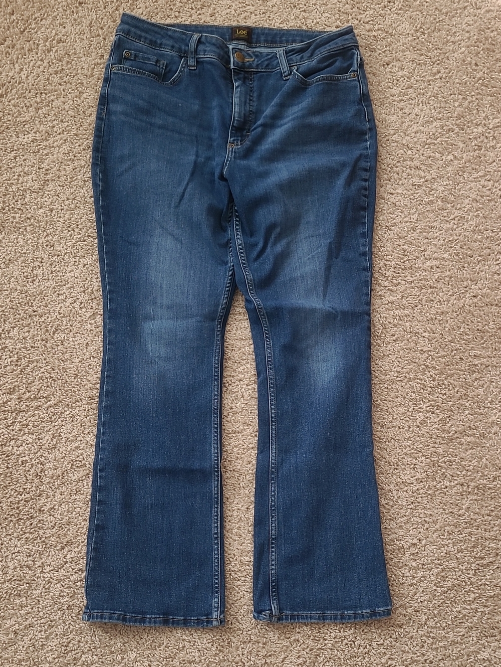 Lee Women's Med Blue Denim Jeans Size 12